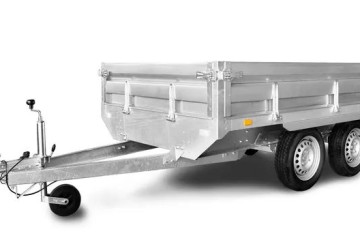 Przyczepa samochodowa HOCHLADER koła pod podłogą 265x150 burta 35cm