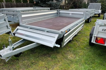 Przyczepa samochodowa HOCHLADER koła pod podłogą 300x150 burta 35cm