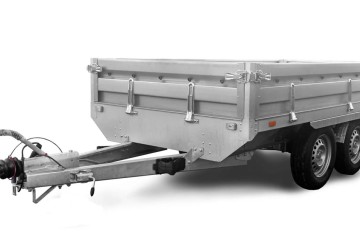 Przyczepa samochodowa HOCHLADER koła pod podłogą 370x180 burta 35cm